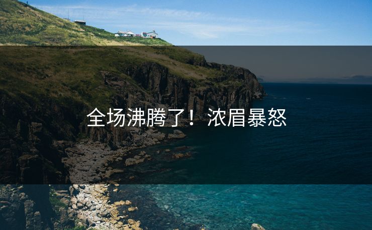 全场沸腾了!浓眉暴怒 全场沸腾了!浓眉暴怒