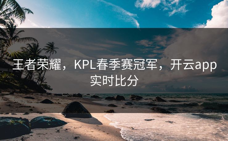 王者荣耀，KPL春季赛冠军，开云app实时比分